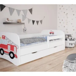 Lit Enfant Camion De Pompier Avec Sommiers Et Barrière De Sécurité Amovible Drimy -Repose Lit Soldes Boutique lit enfant enfant camion de pompier avec sommiers et barriere de securite amovible drimy 3666722166331 1235161
