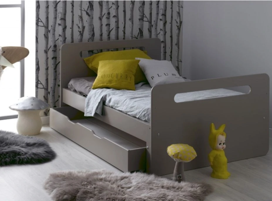 Lit Enfant évolutif 90x140/190 Cm Bois Beige Féroé 5 Lit Enfant évolutif 90x140/190 Cm Bois Beige Féroé – Image 3