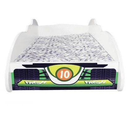 Lit Enfant F1 Fresh Car Vert 80x160 - Sommier Et Matelas Inclus 4 Lit Enfant F1 Fresh Car Vert 80x160 - Sommier Et Matelas Inclus – Image 2