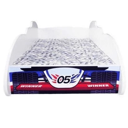 Lit Enfant F1 Rouge Et Bleu 80x160 Cm - Sommier Et Matelas Inclus 4 Lit Enfant F1 Rouge Et Bleu 80x160 Cm - Sommier Et Matelas Inclus – Image 2