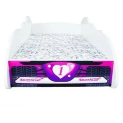 Lit Enfant F1 Sweet Car Rose 80x160 Cm - Sommier Et Matelas Inclus -Repose Lit Soldes Boutique lit enfant f1 sweet car rose 80x160 cm sommier et matelas inclus 5902533410446 391779