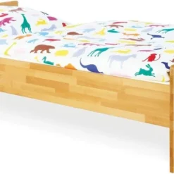 Pinolino Lit Enfant Hêtre Massif Clair Natura 90x200 Cm
