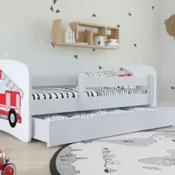 Lit Enfant Petit Dinosaure Avec Sommiers Et Barrière De Sécurité Amovible Drimy -Repose Lit Soldes Boutique lit enfant petit dinosaure avec sommiers et barriere de securite amovible drimy 3666722166041 1235183