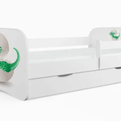 Repose Lit Soldes Boutique 26 Lit Enfant Petit Dinosaure Avec Sommiers Et Barrière De Sécurité Amovible Drimy