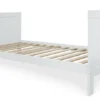 Lit Enfant Pin Massif Blanc Calèche 90x190 Cm