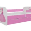 Lit Enfant Princesse Rose Debout Et Cheval Avec Sommiers Et Barrière De Sécurité Amovible Drimy -Repose Lit Soldes Boutique lit enfant princesse rose debout et cheval avec sommiers et barriere de securite amovible drimy 3666722169011 1235508