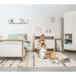 Lit Enfant Scandinave Blanc Et Bois De Chêne Vernis Vanka 80x180 Cm -Repose Lit Soldes Boutique lit enfant scandinave blanc et bois de chene vernis vanka 80x180 cm 3666722167536 1232930