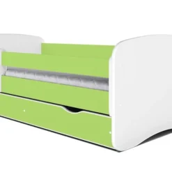 Lit Enfant Vert Avec Sommiers Et Barrière De Sécurité Amovible Drimy -Repose Lit Soldes Boutique lit enfant vert avec sommiers et barriere de securite amovible drimy 3666722169592 1235782