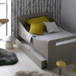Lit évolutif Avec Tiroir 90x140/190 Cm Bois Beige Féroé -Repose Lit Soldes Boutique lit evolutif avec tiroir 90x140 190 cm bois beige feroe 655763