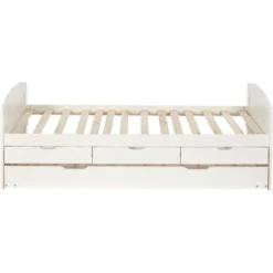 Lit Gigogne 4 Tiroirs Pin Massif Blanc Cezar 90x190 Cm -Repose Lit Soldes Boutique lit gigogne 4 tiroirs pin massif blanc larsen 90x190 cm 3248114150038 413797