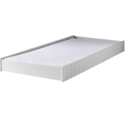 Lit Gigogne 90x200 Cm Avec Sommier Bois Laqué Blanc Robin -Repose Lit Soldes Boutique lit gigogne 90x200 cm avec sommier bois laque blanc robin 5420070225557 690330