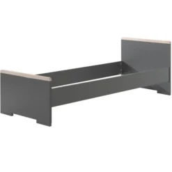 Lit Gigogne 90x200 Cm Bois Hêtre Gris Anthracite London -Repose Lit Soldes Boutique lit gigogne 90x200 cm bois hetre gris anthracite london 5420070233835 690120