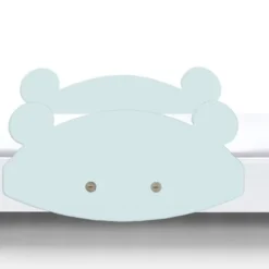 Lit Laqué Blanc à Motif Ours Bleu Clair Fox 70