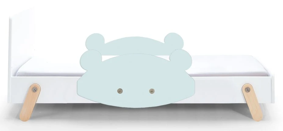 Lit Laqué Blanc à Motif Ours Bleu Clair Fox 70 3 Lit Laqué Blanc à Motif Ours Bleu Clair Fox 70
