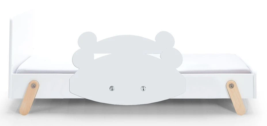 Lit Laqué Blanc à Motif Ours Bleu Gris Fox 70 3 Lit Laqué Blanc à Motif Ours Bleu Gris Fox 70