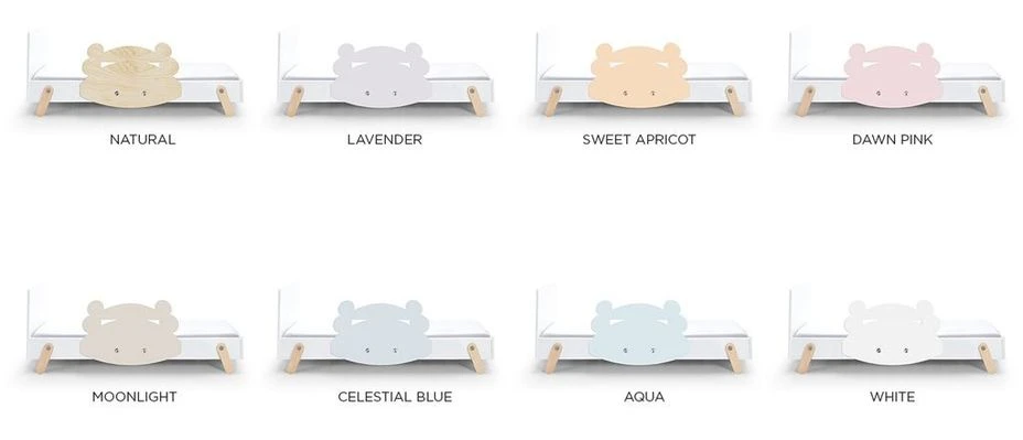 Lit Laqué Blanc à Motif Ours Bleu Gris Fox 70 6 Lit Laqué Blanc à Motif Ours Bleu Gris Fox 70 – Image 4