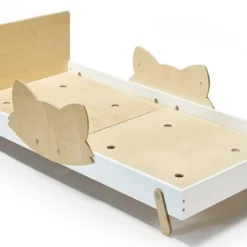 Lit Laqué Blanc à Motif Ours Rose Fox 90x190 Cm -Repose Lit Soldes Boutique lit laque blanc a motif ours rose fox 90x190 cm 326876