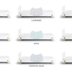 Lit Laqué Blanc à Motif Ours Rose Fox 90x190 Cm -Repose Lit Soldes Boutique lit laque blanc a motif ours rose fox 90x190 cm 326878