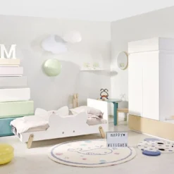 Lit Laqué Blanc à Motif Renard Bois Clair Fox 70 7 Lit Laqué Blanc à Motif Renard Bois Clair Fox 70 -Repose Lit Soldes Boutique lit laque blanc a motif renard bois clair fox 70 326602