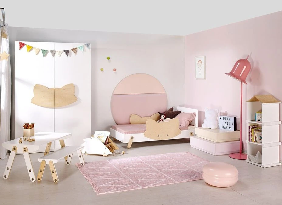 Lit Laqué Blanc à Motif Renard Bois Clair Fox 70 6 Lit Laqué Blanc à Motif Renard Bois Clair Fox 70 – Image 4