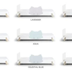 Lit Laqué Blanc à Motif Renard Fox 90x190 Cm -Repose Lit Soldes Boutique lit laque blanc a motif renard fox 90x190 cm 327911