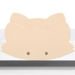 Repose Lit Soldes Boutique 19 Lit Laqué Blanc à Motif Renard Orange Fox 90x190 Cm