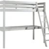 Lit Mezzanine 90x200 Cm Avec Bureau Pin Massif Blanc Pino -Repose Lit Soldes Boutique lit mezzanine 90x200 cm avec bureau pin massif blanc pino 5420070235037 717153