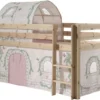 Lit Mezzanine 90x200 Cm Avec Tente Et Tunnel Contra Pin Massif Clair Pino -Repose Lit Soldes Boutique lit mezzanine 90x200 cm avec tente et tunnel contra pin massif clair pino 5420070231466 696433
