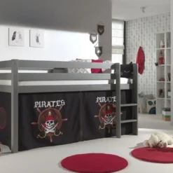 Lit Mezzanine 90x200 Cm Avec Tente Pirate Noir Pin Massif Gris Pino 7 Lit Mezzanine 90x200 Cm Avec Tente Pirate Noir Pin Massif Gris Pino -Repose Lit Soldes Boutique lit mezzanine 90x200 cm avec tente pirate noir pin massif gris pino 5420070234481 696876