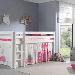 Lit Mezzanine 90x200 Cm Avec Tente Princesse Pin Massif Blanc Pino 7 Lit Mezzanine 90x200 Cm Avec Tente Princesse Pin Massif Blanc Pino -Repose Lit Soldes Boutique lit mezzanine 90x200 cm avec tente princesse pin massif blanc pino 5420070227636 696820