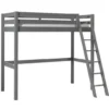 Lit Mezzanine 90x200 Cm Pin Massif Gris Pino -Repose Lit Soldes Boutique lit mezzanine 90x200 cm pin massif gris pino 5420070234283 693058