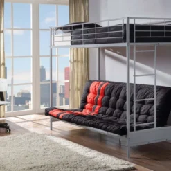 Lit Mezzanine Avec Banquette Métal Argent 90x190 Ou 140x190 Cm Mezzaclic 10 Lit Mezzanine Avec Banquette Métal Argent 90x190 Ou 140x190 Cm Mezzaclic -Repose Lit Soldes Boutique lit mezzanine avec banquette metal argent 90x190 ou 140x190 cm mezzaclic 3700590432829 401970