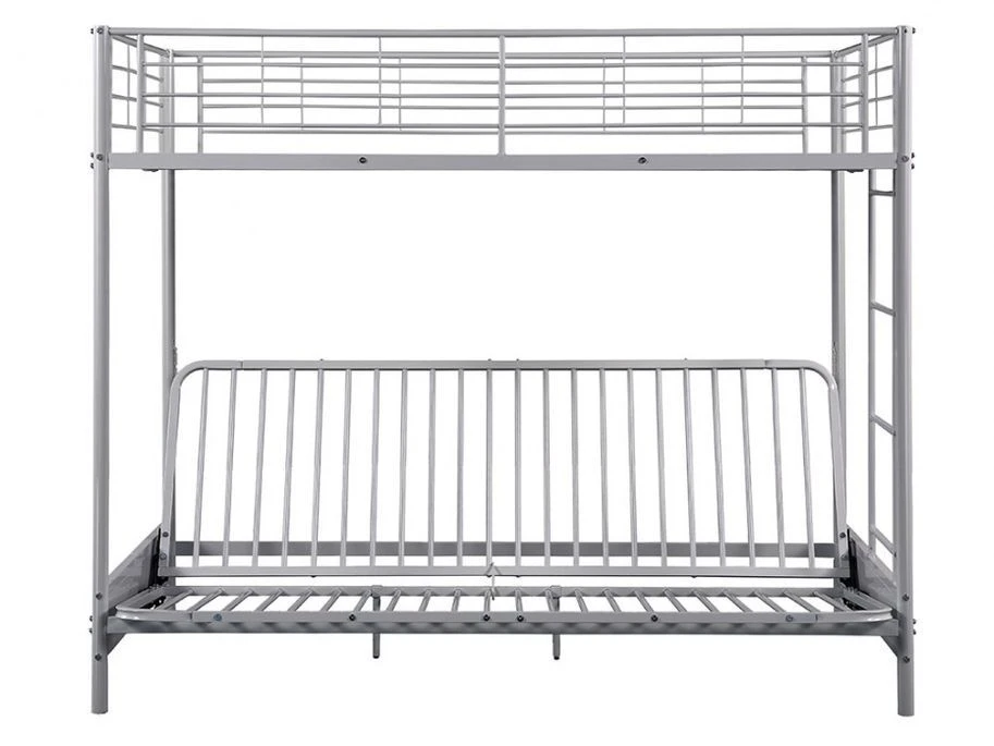 Lit Mezzanine Avec Banquette Métal Argent 90x190 Ou 140x190 Cm Mezzaclic 3 Lit Mezzanine Avec Banquette Métal Argent 90x190 Ou 140x190 Cm Mezzaclic