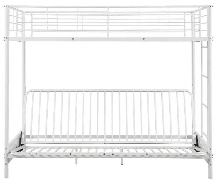 Lit Mezzanine Avec Banquette Métal Blanc 90x190 Ou 140x190 Cm Mezzaclic 3 Lit Mezzanine Avec Banquette Métal Blanc 90x190 Ou 140x190 Cm Mezzaclic