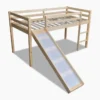 Lit Mezzanine Avec Toboggan Et échelle En Bois Naturel -Repose Lit Soldes Boutique lit mezzanine avec toboggan et echelle en bois naturel 8718475867197 1409122