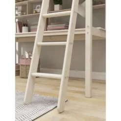 Lit Mezzanine Combiné Enfant - 90 X 190 Cm - Pin Massif Blanchi - Sommier Inclus - KAIJA 13 Lit Mezzanine Combiné Enfant - 90 X 190 Cm - Pin Massif Blanchi - Sommier Inclus - KAIJA -Repose Lit Soldes Boutique lit mezzanine combine enfant 90 x 190 cm pin massif blanchi sommier inclus kaija 5706459149998 1128256