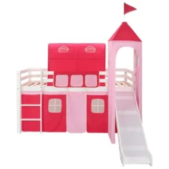 Lit Mezzanine D'enfants Avec Toboggan Et échelle Pin 208x230 Cm 2 -Repose Lit Soldes Boutique lit mezzanine d enfants avec toboggan et echelle pin 208x230 cm 3666722501989 624373