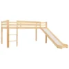 Lit Mezzanine D'enfants Avec Toboggan Et échelle Pin 90x200 Cm 3