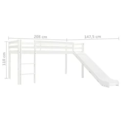 Lit Mezzanine D'enfants Avec Toboggan Et échelle Pin 90x200 Cm 13 Lit Mezzanine D'enfants Avec Toboggan Et échelle Pin 90x200 Cm -Repose Lit Soldes Boutique lit mezzanine d enfants avec toboggan et echelle pin 90x200 cm 3666722501958 624397