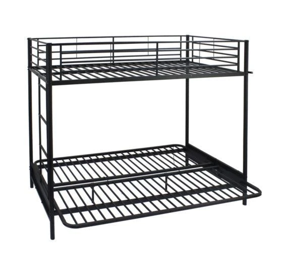 Lit Mezzanine Métal Noir Avec Banquette Convertible Klic 90x190 Et 135x190cm 7 Lit Mezzanine Métal Noir Avec Banquette Convertible Klic 90x190 Et 135x190cm – Image 5