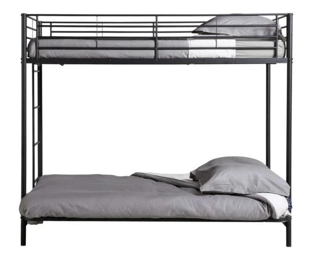 Lit Mezzanine Métal Noir Avec Banquette Convertible Klic 90x190 Et 135x190cm 8 Lit Mezzanine Métal Noir Avec Banquette Convertible Klic 90x190 Et 135x190cm – Image 6