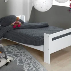 Lit Mezzanine Mi-hauteur 90x190 Cm Bois Blanc London 7 Lit Mezzanine Mi-hauteur 90x190 Cm Bois Blanc London -Repose Lit Soldes Boutique lit mezzanine mi hauteur 90x190 cm bois blanc london 3700429609750 655283