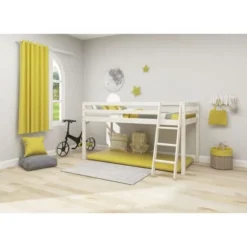 Lit Mi-hauteur Enfant - 90 X 190 Cm - Pin Massif Blanchi - Sommier Inclus - Andrus 9 Lit Mi-hauteur Enfant - 90 X 190 Cm - Pin Massif Blanchi - Sommier Inclus - Andrus -Repose Lit Soldes Boutique lit mi hauteur enfant 90 x 190 cm pin massif blanchi sommier inclus andrus 5703546068675 1128240
