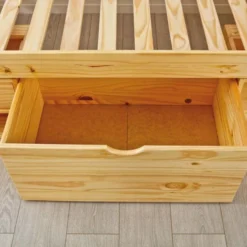 Lit Multi-rangement Pin Massif Vernis Naturel Klass 90x200 Cm -Repose Lit Soldes Boutique lit multi rangement pin massif vernis naturel klass 90x200 cm 4010340346306 577647