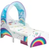 Lit Pour Enfant Avec Ciel De Lit Et Tiroir De Rangement Licornes Et Arcs-en-ciel -Repose Lit Soldes Boutique lit pour enfant avec ciel de lit et tiroir de rangement licornes et arcs en ciel 5013138669587 487011