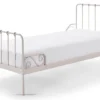 Lit Simple Métal Rose Alice 90x200 Cm