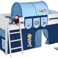 Lit Surélevé Blanc Laqué Rideau Bob Le Bricoleur IDA 4106 8 Lit Surélevé Blanc Laqué Rideau Bob Le Bricoleur IDA 4106 -Repose Lit Soldes Boutique lit sureleve blanc laque rideau bob le bricoleur ida 4106 75053