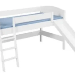 Lit Surélevé Blanc Laqué Toboggan IDA - Rideau Beige Et Marron 9 Lit Surélevé Blanc Laqué Toboggan IDA - Rideau Beige Et Marron -Repose Lit Soldes Boutique lit sureleve blanc laque toboggan ida rideau beige et marron 75092