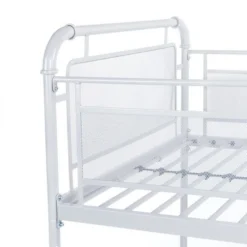 Lit Surélevé Enfant 90 X 190 Cm En Métal - Gris Clair - Sommier Inclus - JULY -Repose Lit Soldes Boutique lit sureleve enfant 90 x 190 cm en metal gris clair sommier inclus july 3612400210834 536233