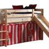 Lit Toboggan 90x200 Cm Avec Tente Clown Pin Massif Clair Pino